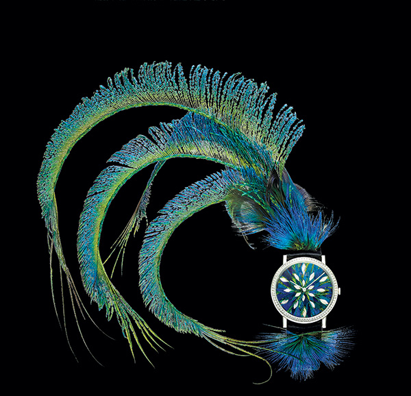 The 38mm Altiplano Feather Marquetry